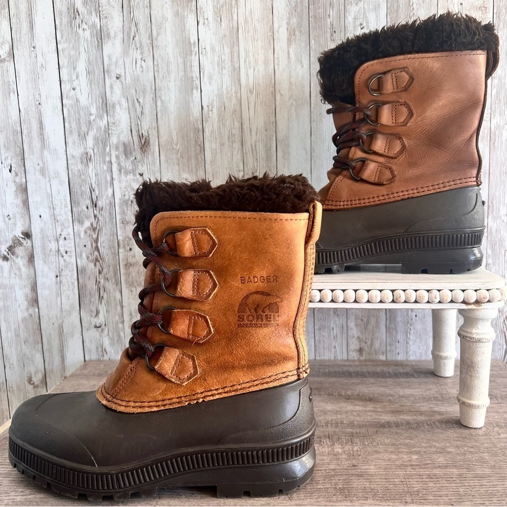Sorel Women’s Badger Boots Size 7 - Picture 1 of 8